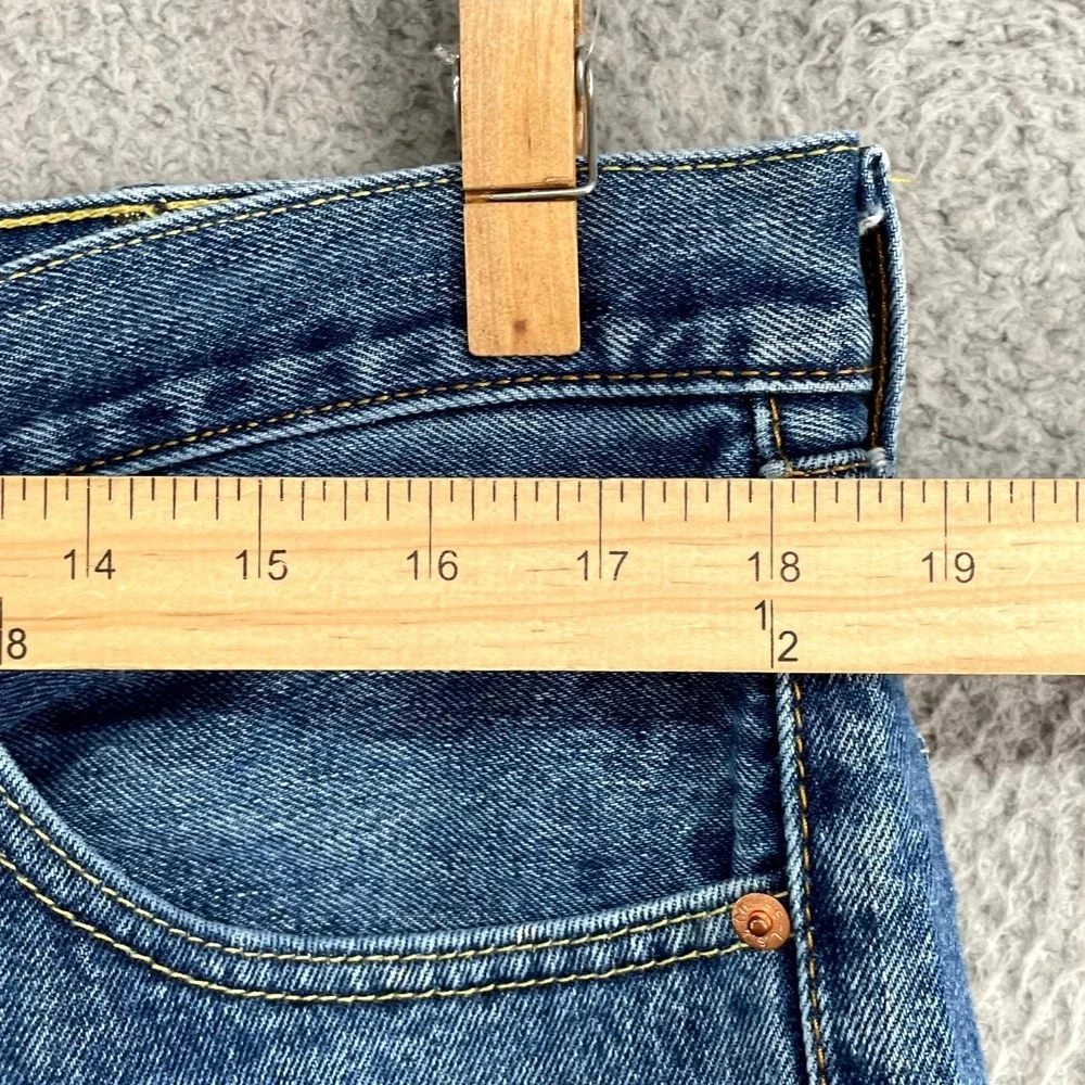 Levi's 505 Jeans Mens 37x30.5* Blue Denim‎ Grunge Skate Academia Preppy Workwear